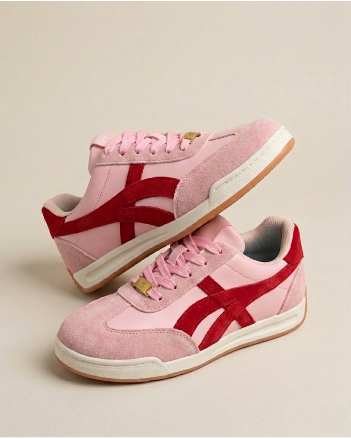 Tenis rosa con detalles en rojo ref velvet - Imagen 4