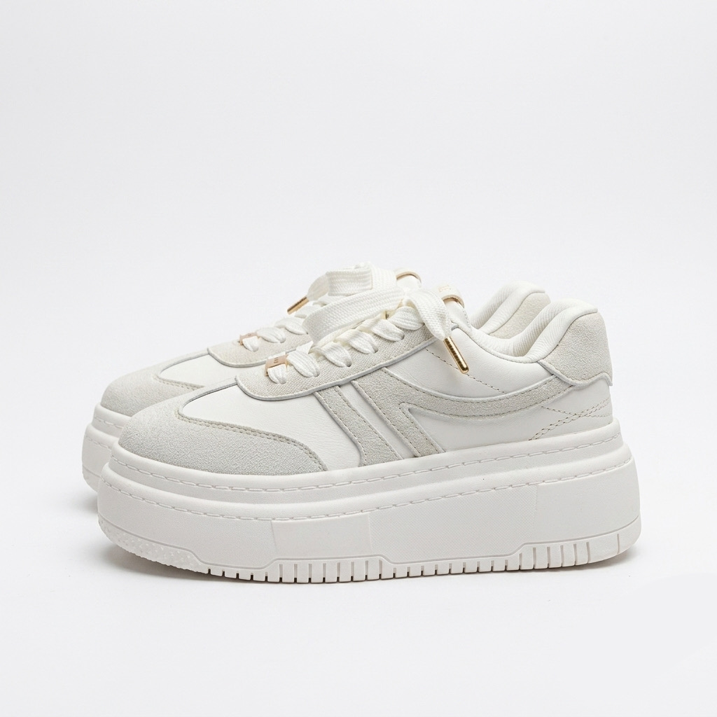 Tenis Blancos tendencia suela chunky ref urban