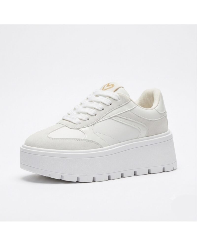 Tenis Blancos Plataforma ref Aura