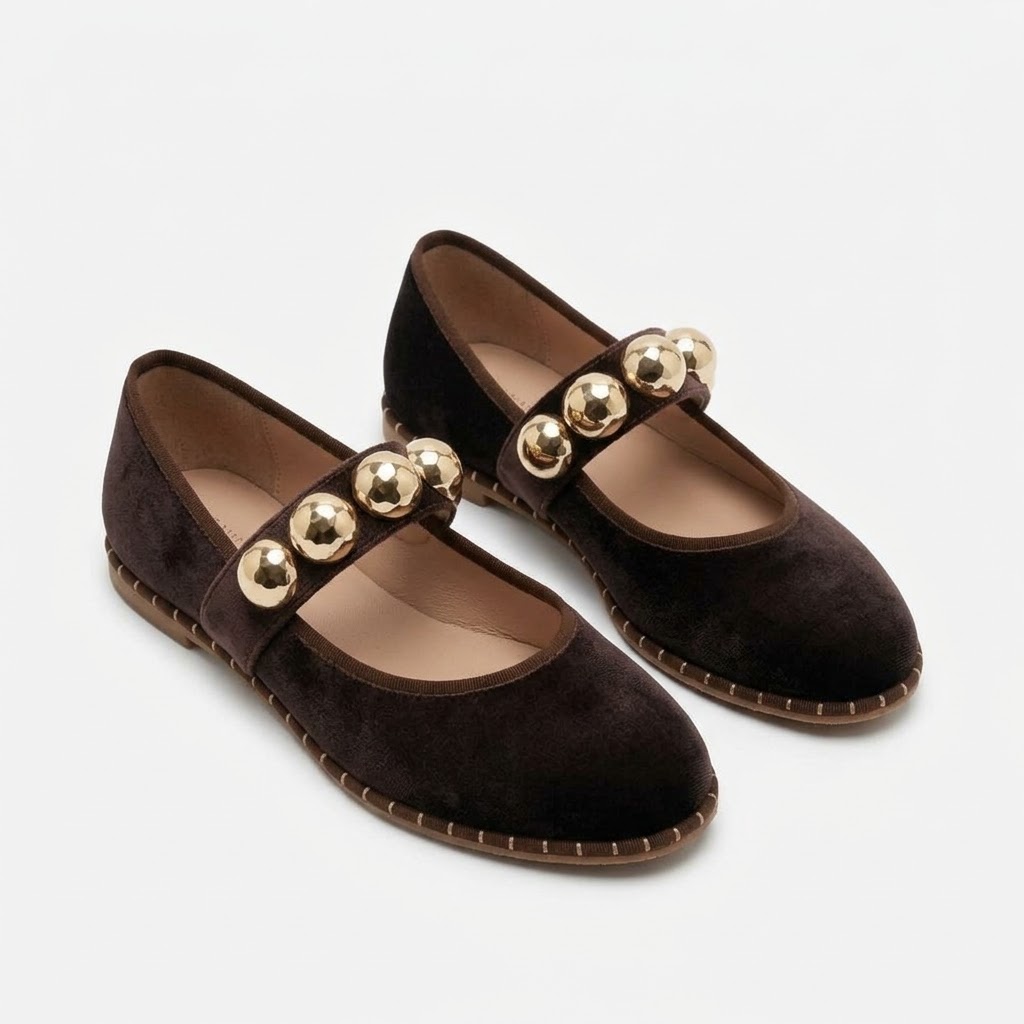 baleta mujer en gamuza terciopelo ref zara - Imagen 11